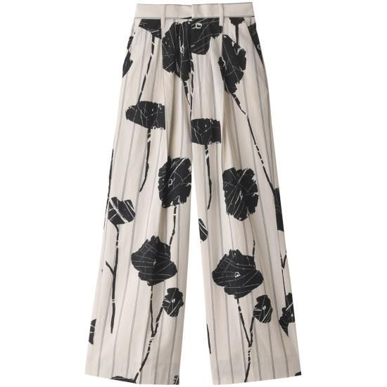 AKIRA NAKA 【アキラナカ】 Hilda Printed Pants IVORY (AR2357) AKIRA NAKA 【アキラナカ】 Hilda Printed Pants IVORY (AR2357)