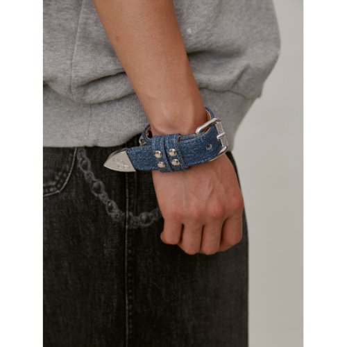 MASU ڥ२桼  DENIM STUDS BRACELET INDIGO (MMSS-OJ0323)