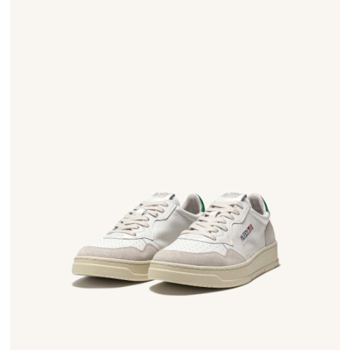 AUTRY ڥȥ꡼ MEDALIST LOW SNEAKERS IN SUEDE AND LEATHER COLOR WHITE AND AMAZON WOMAN'S (AULW-LS23)