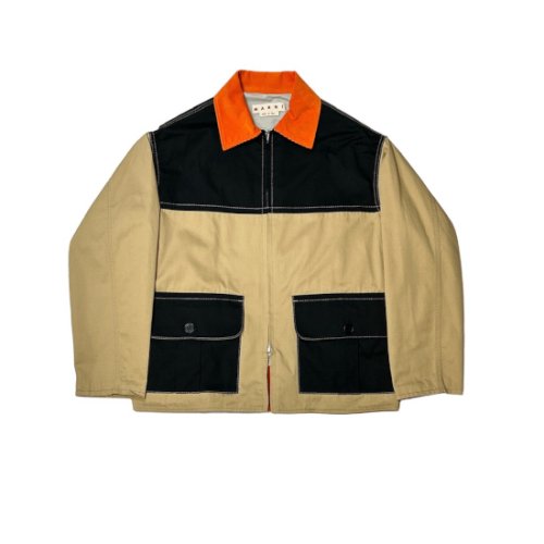 MARNI (ޥ) Color Block Shirt Jacket BEIGE  (JUMU0137QUUTC084)