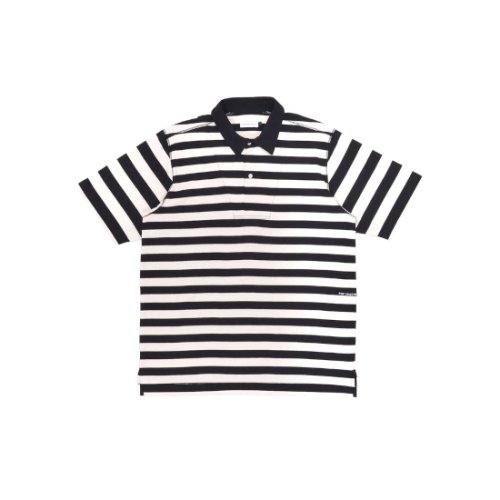POP TRADING COMPANY 【ポップトレーディングカンパニー】Pop Striped Italo Shirt Black/Off White (POPSS23 02-010)