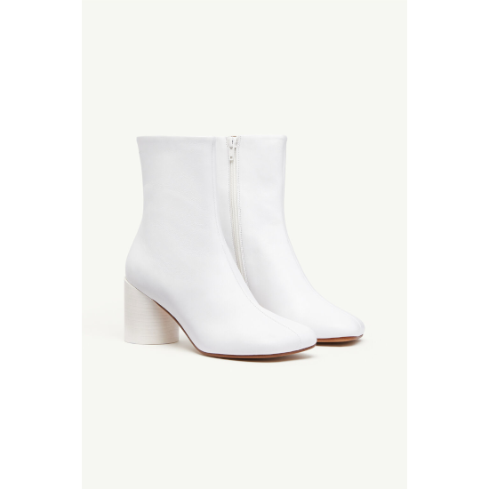 MM6 【エムエムシックス】 Anatomic leather ankle boots WHITE (S59WU0173P3628T1002)