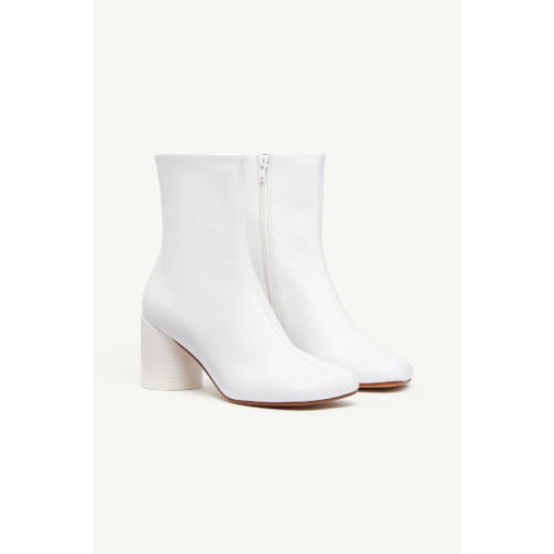 MM6  ڥ२ॷå Anatomic leather ankle boots WHITE (S59WU0173P3628T1002)