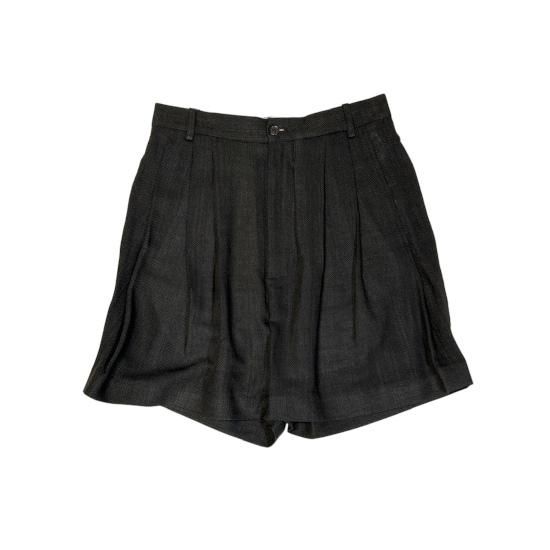パンツ Hed Mayner PLEATED SHORT TROUSERS パンツ Hed Mayner PLEATED SHORT TROUSERS Gray Pleated Shorts by