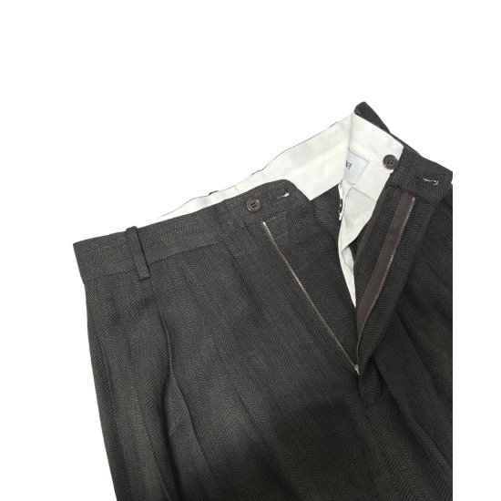 HED MAYNER 【ヘドメイナー】 Men's woven trousers DARK BROWN (HM00P66)