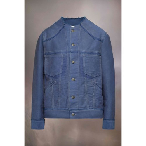 Maison Margiela ڥ᥾ޥ른 Moleskine Workers Jacket Cobalt Blue (S50AM0595S76543477)
