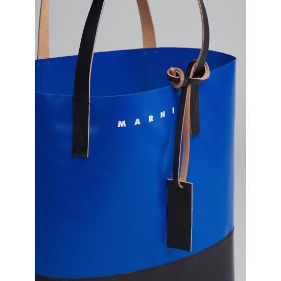 MARNI(マルニ) ブルー、ブラック TRIBECAショッピングバッグ