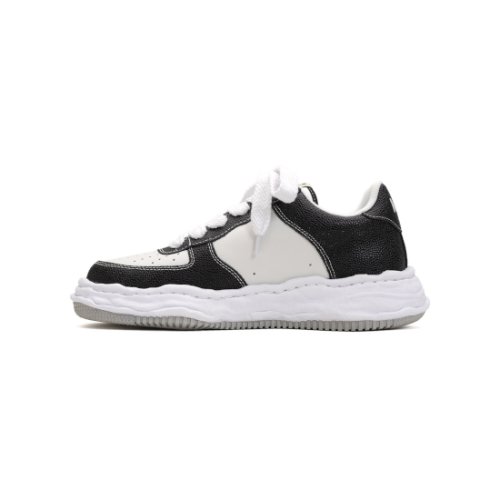 Maison MIHARA YASUHIRO ڥ᥾ߥϥ䥹ҥWAYNE OG Sole Embossed Leather Sneaker BLK/WHT (A11FW712) 