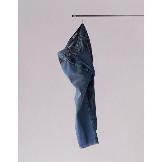 RUMCHE 【ラム・シェ】 Remake Denim Trousers / medium indigo 