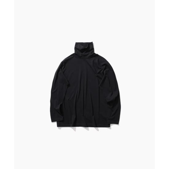 ATON 【エイトン】 ROYAL SUVIN JERSEY | HIGHNECK T-SHIRT 005/BLACK