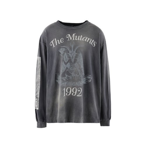 SAINT Mxxxxxx ڥ ޥ LS TEE THE MUTANTS BLACK (SM-A23-0000-008)