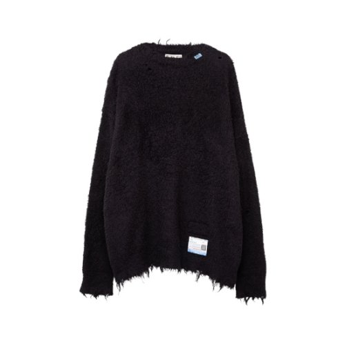 Maison MIHARA YASUHIRO 【メゾンミハラヤスヒロ】 Cotton Brushed Pullover Knit BLACK (A11SW522)