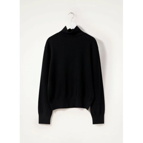 LEMAIRE 【ルメール】 SEAMLESS TURTLENECK SWEATER BLACK (TO1137 LK1011)
