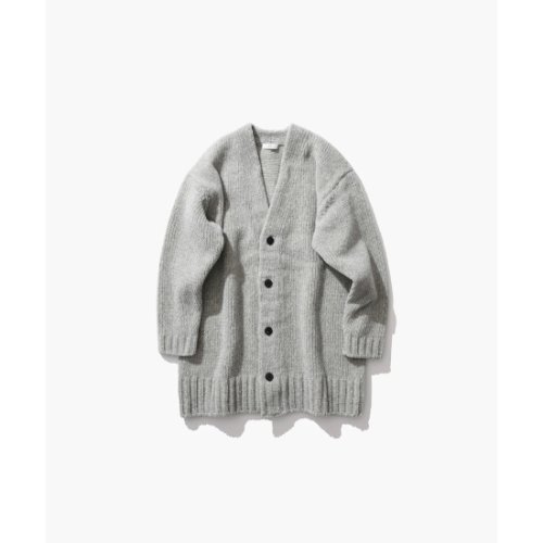 ATON ڥȥ WOOL MOLE | OVERSIZED CARDIGAN LIGHT GRAY (KRAGSW0705)