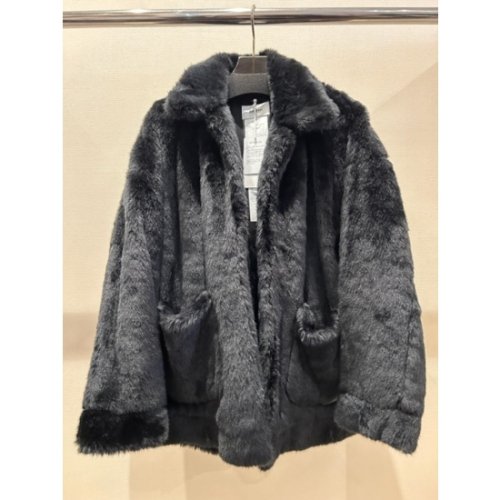 doublet ڥ֥åȡ HAND-PAINTED FUR JACKET BLACK (23AW05BL168)