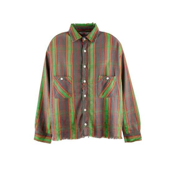 SAINT Mxxxxxx 【セント マイケル】 DT FRNNL SHIRT CHECK/GREEN (SM