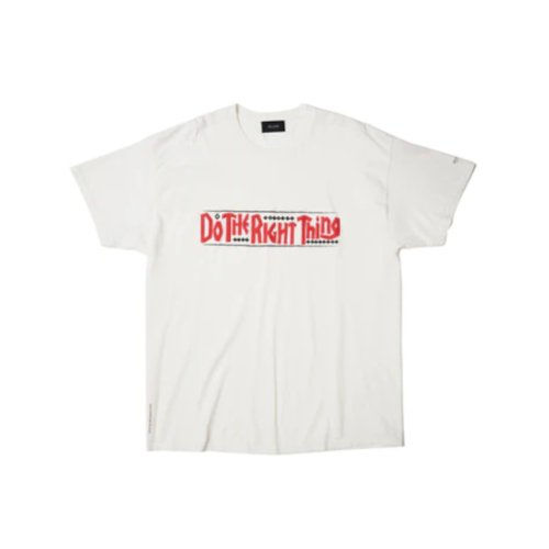 DELUXE 【デラックス】 Do the right thing x DELUXE TEE WHITE (23AD2620) 