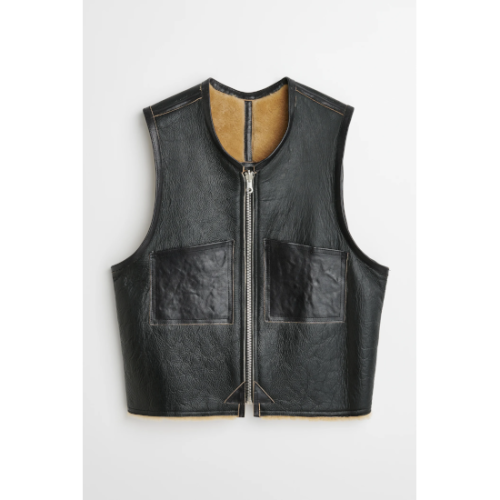 OUR LEGACY ڥ쥬 REVERSIBLE SHEARLING VEST Black/Brown (M4239RS) 