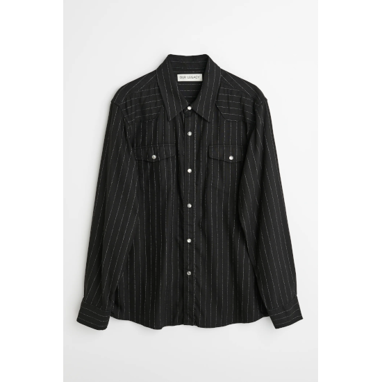 OUR LEGACY 【アワーレガシー】 FRONTIER SHIRT Black Chalk OUR LEGACY 【アワーレガシー】 FRONTIER SHIRT Black Chalk