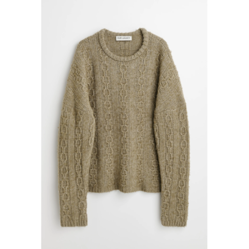 OUR LEGACY ڥ쥬 POPOVER ROUNDNECK Peafowl Funky Chain Knit  (M4233PPT) 