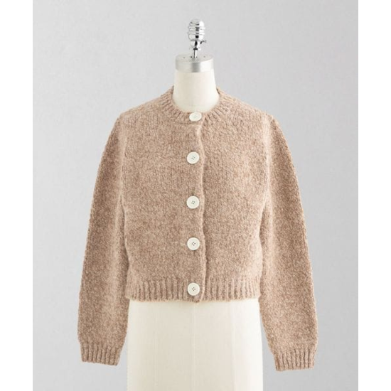 LOEFF【ロエフ】 ロービング クルーネックカーディガン BEIGE