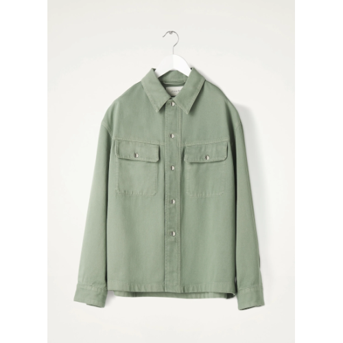 LEMAIRE 【ルメール】 TRUCKER OVERSHIRT HEDGE GREEN (OW1030 LD1002)