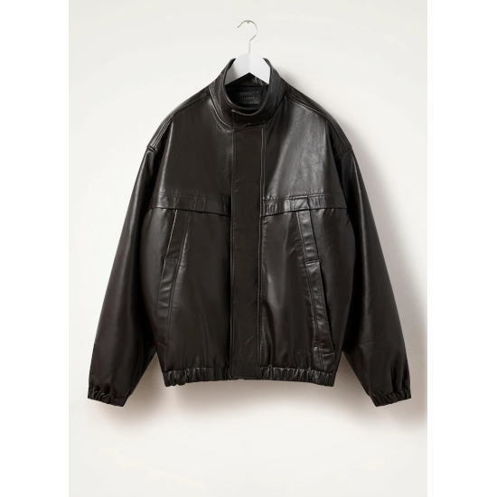 LEMAIRE 【ルメール】 BOXY LEATHER BLOUSON DARK CHOCOLATE (OW1027 LEMAIRE 【ルメール】 BOXY LEATHER BLOUSON DARK CHOCOLATE (OW1027