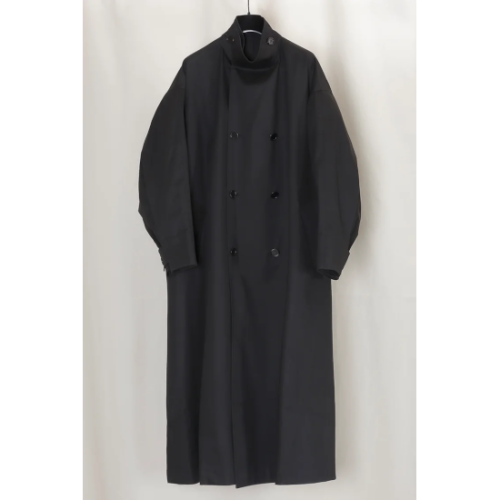 GABRIELA COLL GARMENTS 【ガブリエラ コール ガーメンツ】 Unisex Black Oversized Limonta Raincoat BLACK (NO65)