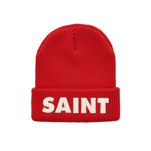 SAINT Mxxxxxx ڥ ޥ KNIT CAP/SAINT/RED (SM-A23-0000-051)