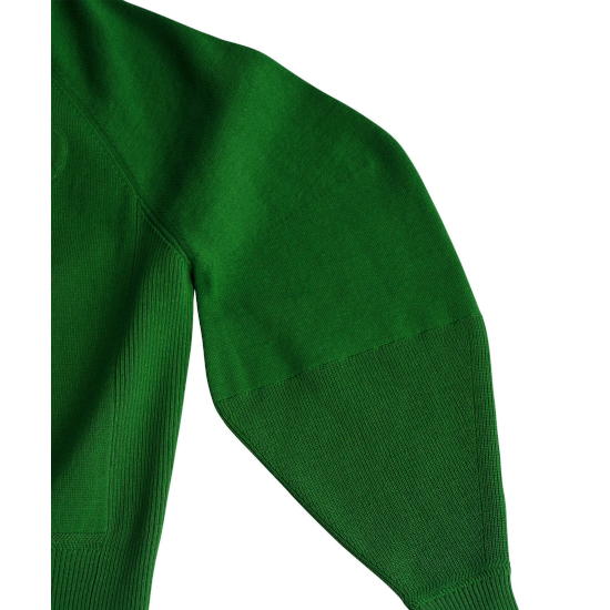 MUVEIL 【ミュベール】 ハートパッチニットプルオーバー green 