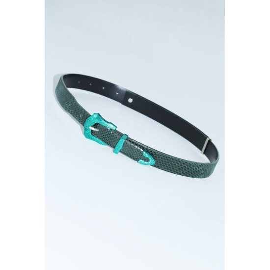 TOGA TOO 【トーガ トゥ】 LEATHER BELT COLOR GREEN (TZ241-AH951) TOGA TOO 【トーガ トゥ】 LEATHER BELT COLOR GREEN (TZ241-AH951)