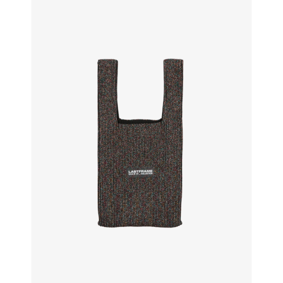「LASTFRAME」 ラストフレーム Green✖Black Knit Bag LASTFRAME」 ラストフレーム Green✖Black Knit Bag