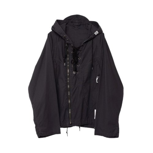 Maison MIHARA YASUHIRO ڥ᥾ߥϥ䥹ҥ Lace-up Hooded Jacket black (J12BL051) 