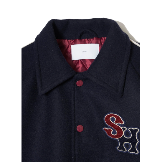 SUGARHILL【シュガーヒル】 MELTON STUDIUM JACKET NAVY