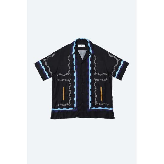 TOGA VIRILIS 【トーガ ビリリース】 PANEL PRINT S/S SHIRT