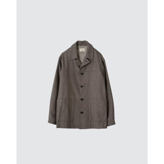 Yoke ヨークPinStripe Sleeping ShirtJacket YOKE PIN STRIPE SLEEPING