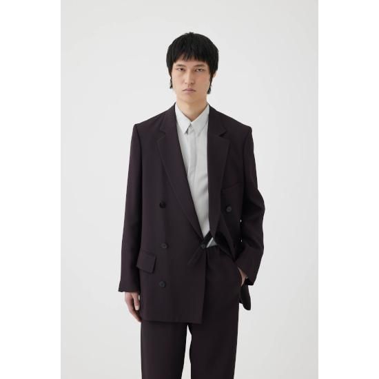 OVERCOAT 【オーバーコート】 Rayon Tricotine Double Breasted Jacket
