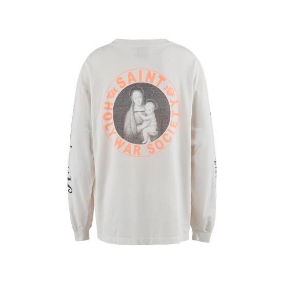SAINT Mxxxxxx 【セント マイケル】 LS TEE/PINK HEART/WHITE SAINT Mxxxxxx 【セント マイケル】 LS TEE/PINK HEART/WHITE