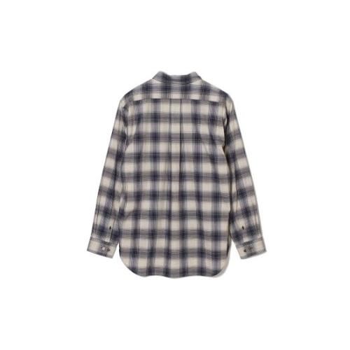 SUGARHILLڥ奬ҥ YAK OMBRE PLAID REGULAR COLLAR BLOUSE (2441000504)