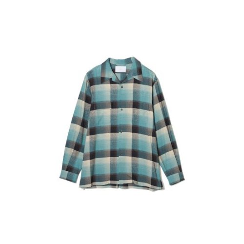 SUGARHILL【シュガーヒル】 RAYON OMBRE PLAID OPEN COLLAR BLOUSE (2441000507)