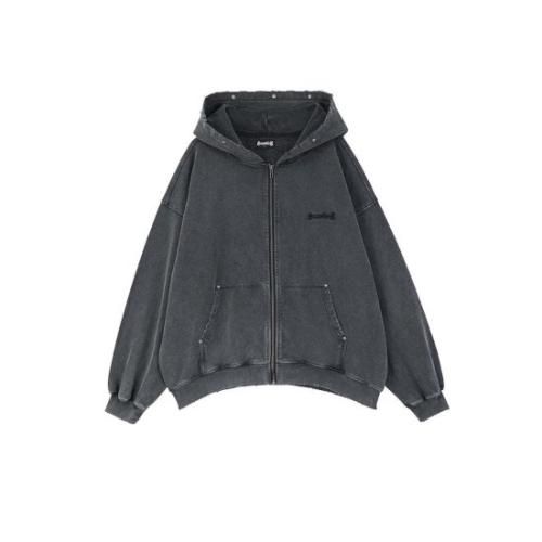 SUPPLIER ڥץ饤䡼 Studs Cross Patch Zip Hoodie(08113-0060003)