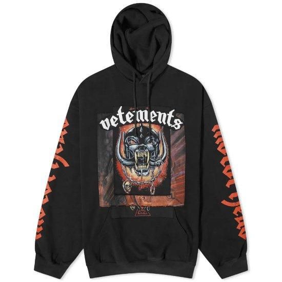 VETEMENTS 【ヴェトモン】 MOTORHEAD PATCHED HOODY (UE64HD290BB) VETEMENTS 【ヴェトモン】 MOTORHEAD PATCHED HOODY (UE64HD290BB)