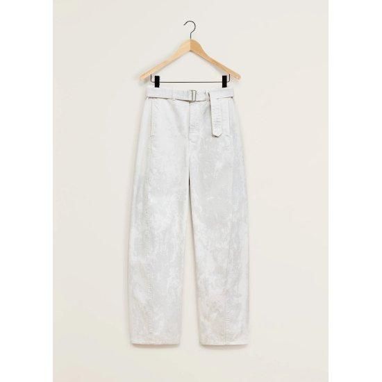 LEMAIRE 【ルメール】 TWISTED BELTED PANTS ACID SNOW PELICAN LEMAIRE 【ルメール】 TWISTED BELTED PANTS ACID SNOW PELICAN