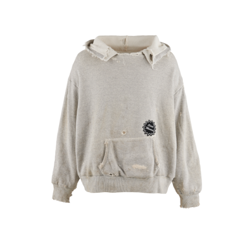 SAINT Mxxxxxx ڥ ޥ HOODIE DOUBLE FACE GRAY (SM-YS8-0000-039)