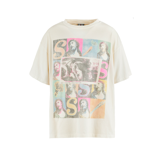 SAINT Mxxxxxxセント マイケル SW SAINT Mxxxxxx 【セント マイケル】 SW SS TEE VEGES WHITE (SM
