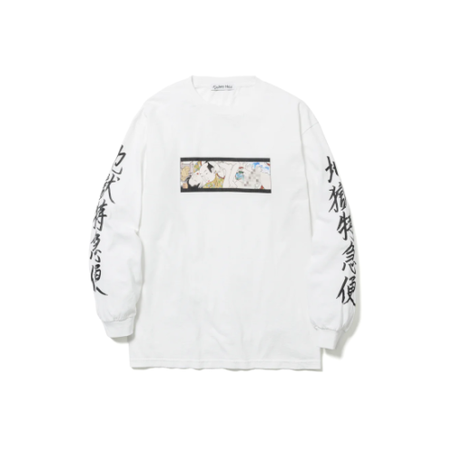 F-LAGSTUF-F ڥե饰åաۡϹõءLS Tee STYLE2 WHITE(24SS-DH-02)