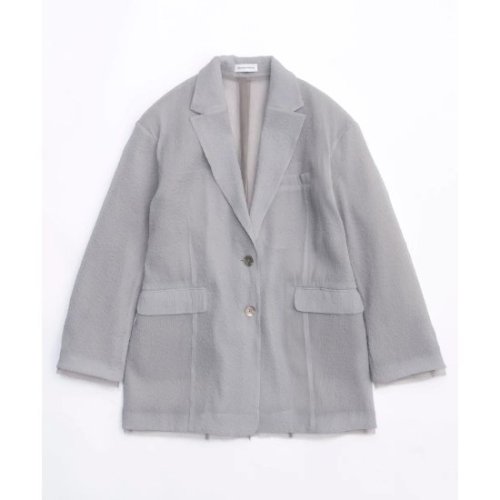 MAISON SPECIAL ڥ᥾󥹥ڥ Sheer Over Size Jacket LIGHT GRAY (21241115302)