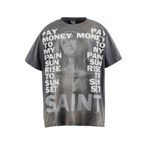 SAINT Mxxxxxx ڥ ޥ PTP SS TEE/STAY REAL/BLACK (SM-YS8-0000-C49)