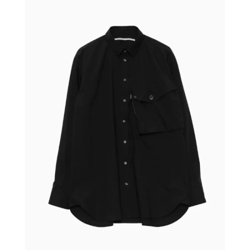 Tamme ڥTYPEWRITER DRESS SHIRT BLACK (24S0163)