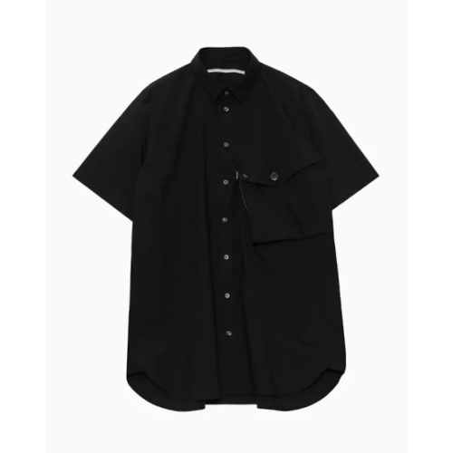 Tamme ڥTYPEWRITER DRESS SHIRT BLACK(24S0164)